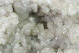 Keokuk Quartz Geode with Calcite & Pyrite (Half) - Iowa #144751-1